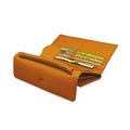 Stylish Leather Wallet - ORANGE Crazyskin