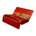 Stylish Leather Wallet - RED Crazyskin